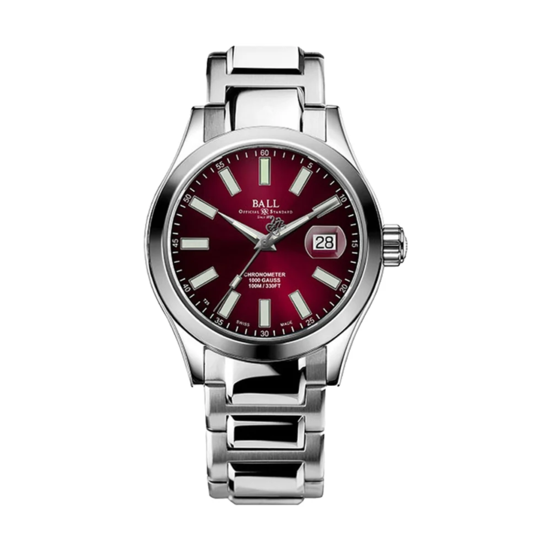 Relógio BALL Engineer III Marvelight Chronometer 40mm - Crimson Red on Bracelet Automático