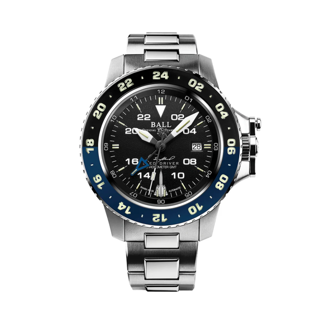 Relógio BALL Engineer Hydrocarbon AeroGMT Sled Driver Limited Edition 42mm - Black on Bracelet Automático