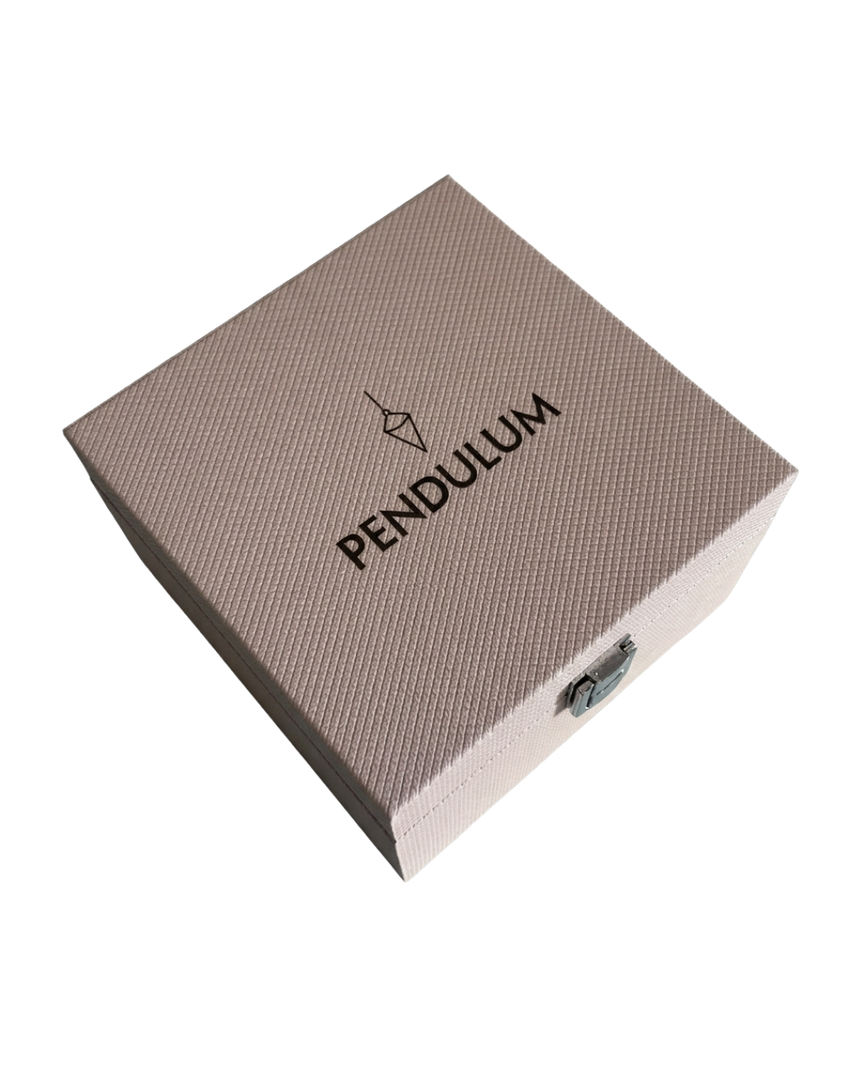 Porta-Relógio Pendulum — Estojo Individual com Acabamento Sofisticado Bege