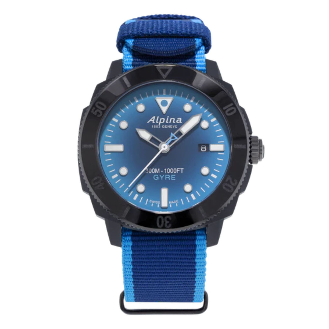 Relógio Alpina Seastrong Diver Gyre AL-525LNSB4VG6 - Automático 44mm