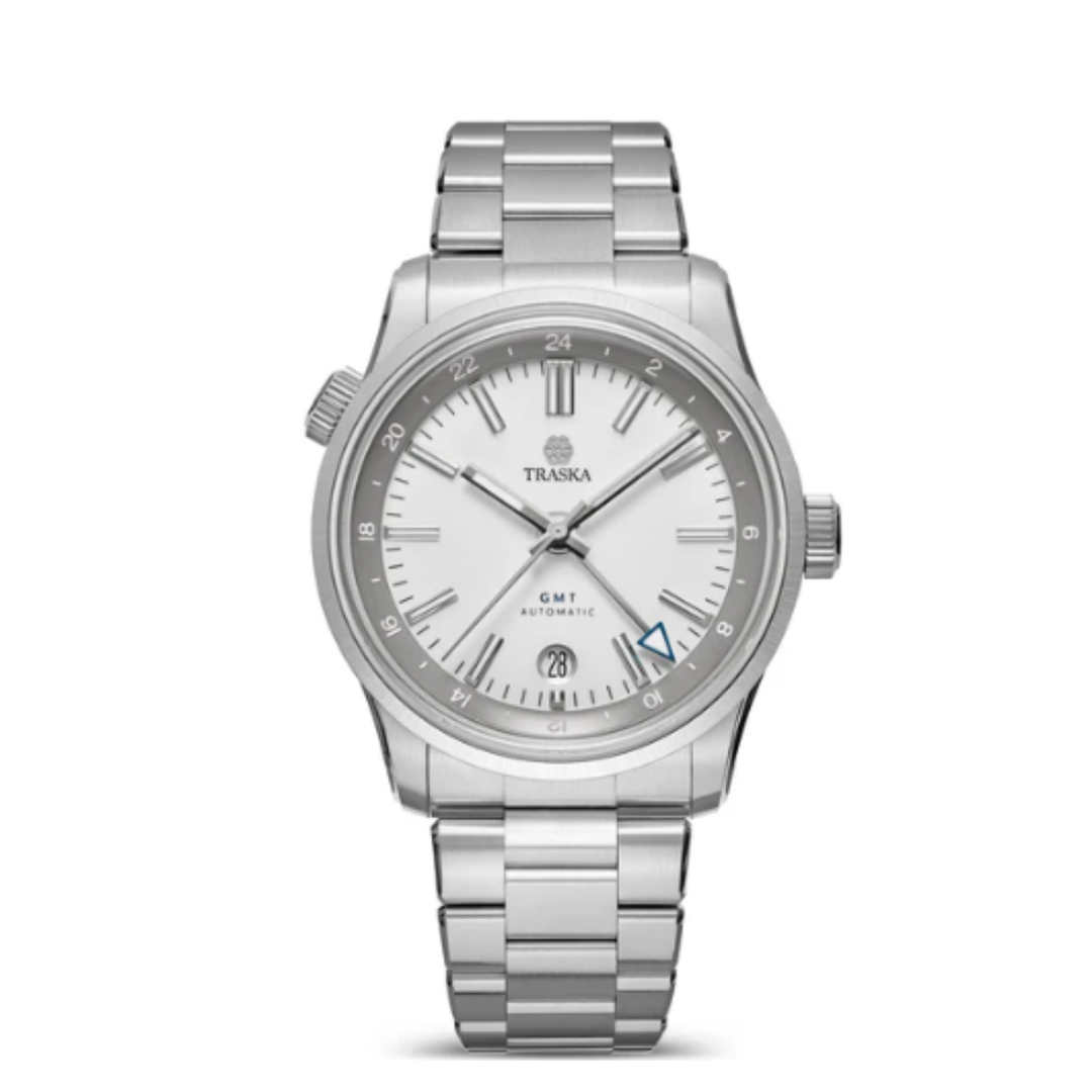 Relógio TRASKA Venturer GMT Arctic White
