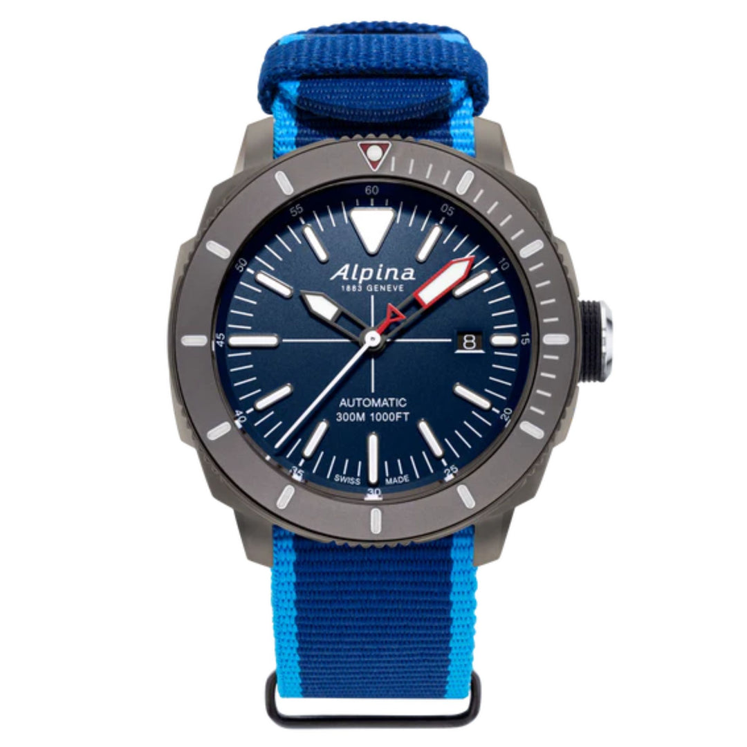 Relógio Alpina Seastrong Diver 300 AL-525LNNG4TV6-CW - Automático 44mm