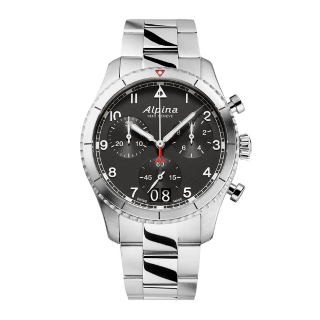 Relógio Alpina Startimer Pilot AL-372BW4S26B - Quartzo - 41mm