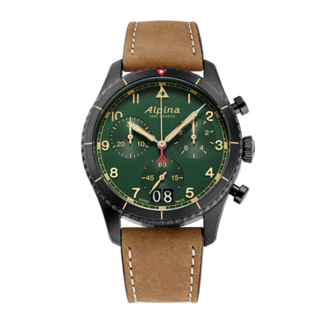 Relógio Alpina Startimer Pilot AL-372GR4FBS26 - Quartzo - 41mm