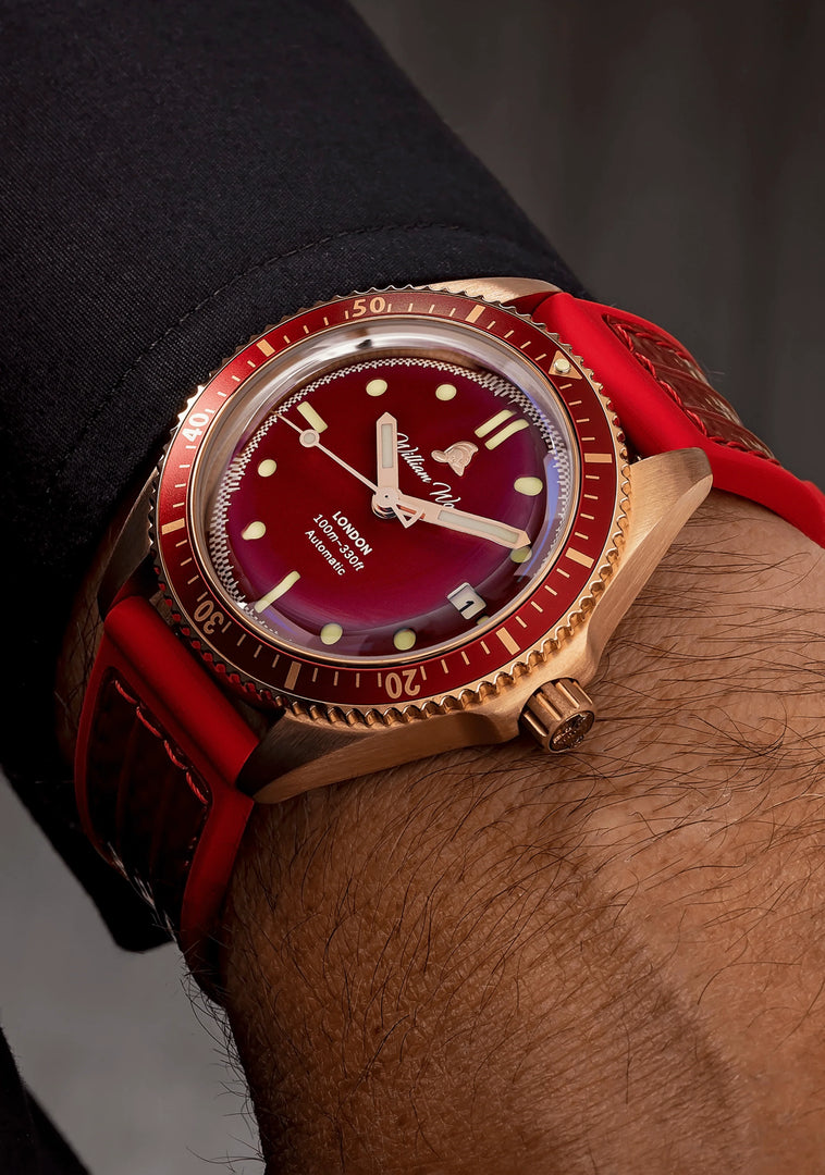 Relógio William Wood Bronze Ruby
