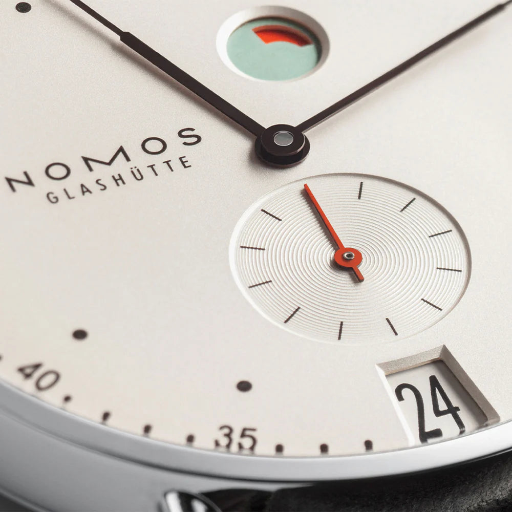Relógio NOMOS Glashütte Metro 37mm - White Silver-Plated 1101