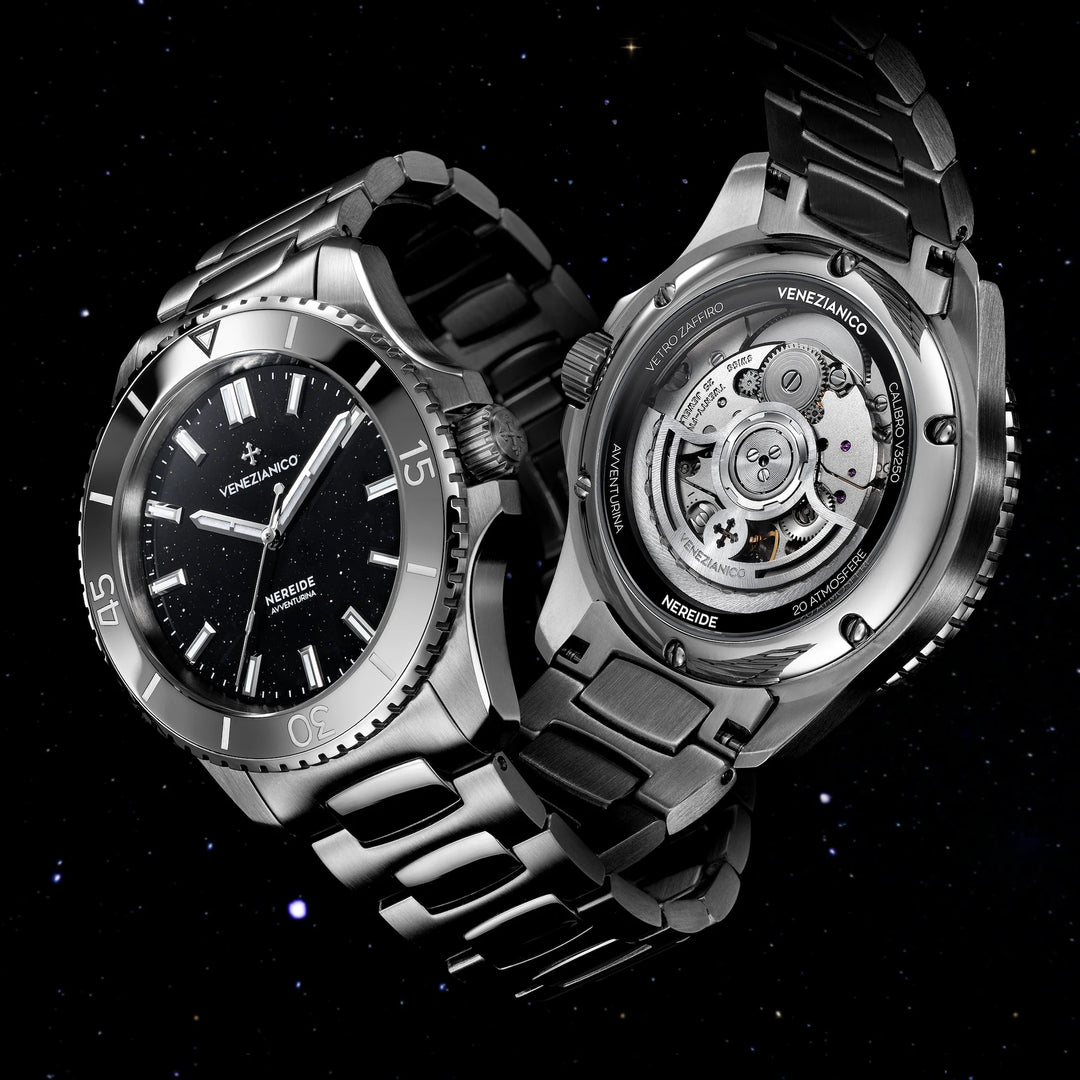 Relógio Venezianico NEREIDE Avventurina Nera - 3121550C