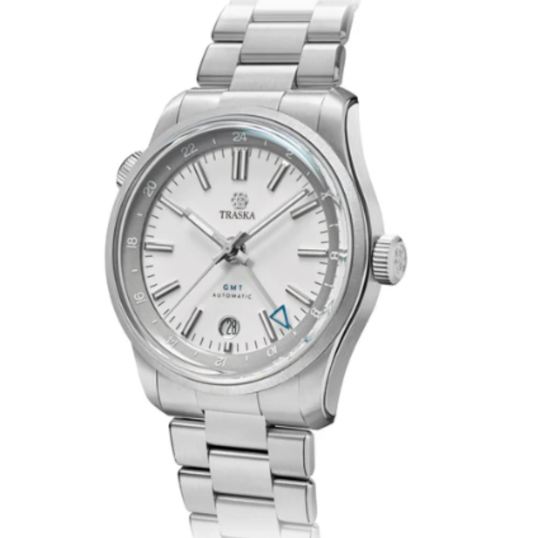 Relógio TRASKA Venturer GMT Arctic White