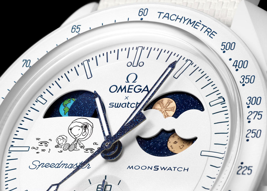 Omega x Swatch - MISSION TO EARTHPHASE - MOONSHINE GOLD: SO33W701L Cold Moon