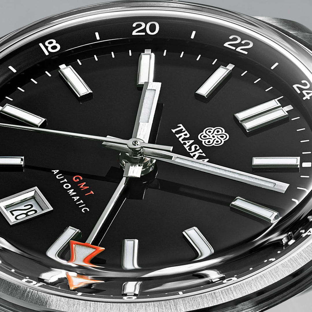 Relógio TRASKA Venturer GMT Carbon Black