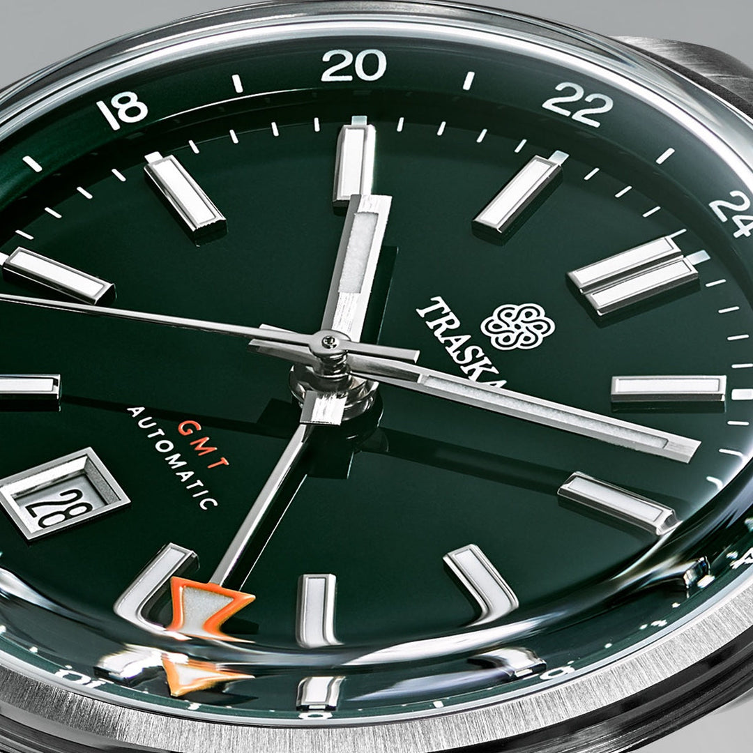 Relógio TRASKA Venturer GMT Bottle Green