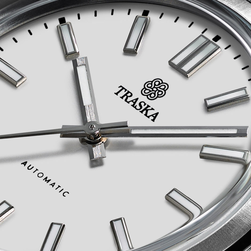 Relógio TRASKA Commuter 38 Arctic White 8233