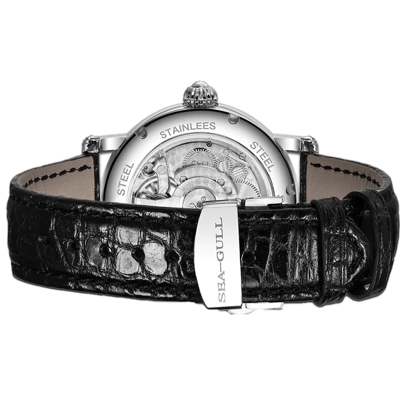 Relógio Seagull Watch Off-center Tourbillon Watch with Bar Index 818.12.6018