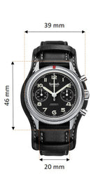 Carregue a imagem no visualizador da Galeria, Relógio Hanhart 417 ES 1954, 39 mm H701.210-6428
