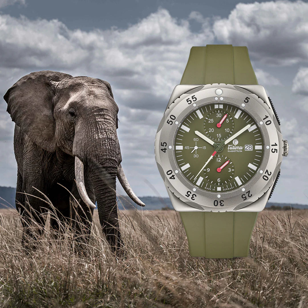 Relógio Tutima Glashütte 6451-53 M2 MARA SAFARI CHRONOGRAPH