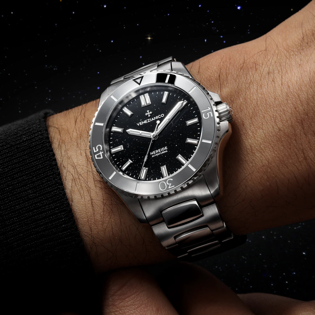 Relógio Venezianico NEREIDE Avventurina Nera - 3121550C
