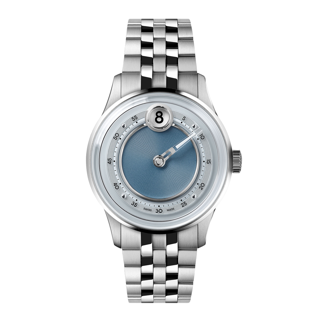 Relógio Christopher Ward C01-39AJH4-S00B0-B1 C1 Jump Hour Mk V 39mm