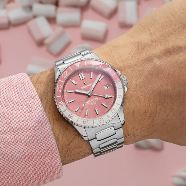 Relógio Venezianico Nereide GMT "Rosa" - 3521506C