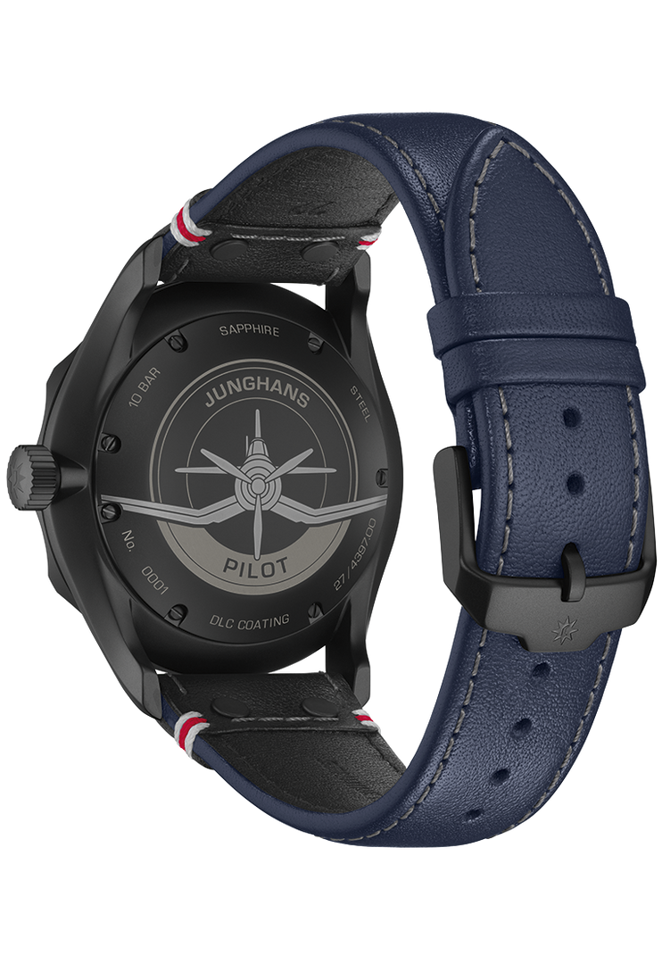 Relógio Junghans Pilot Automático Navy Blue 27/4397.00