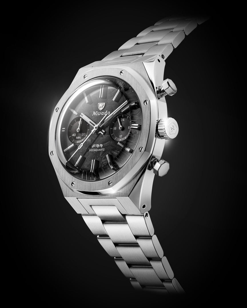 Relógio Nivada F77 CHRONO MECAQUARTZ CARBON - 38MM 68002Q77