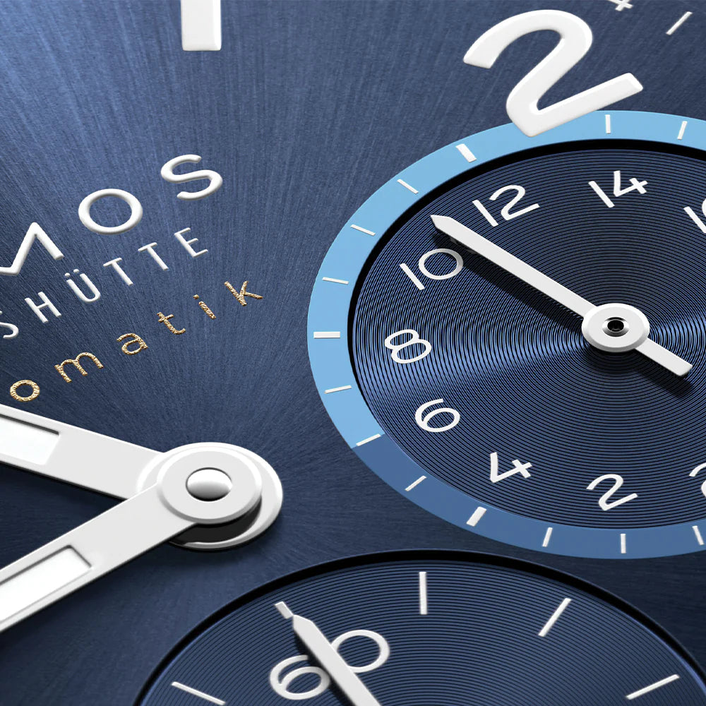 Relógio NOMOS Glashütte Club Sport Neomatik Worldtimer 40mm Blue on Bracelet 790