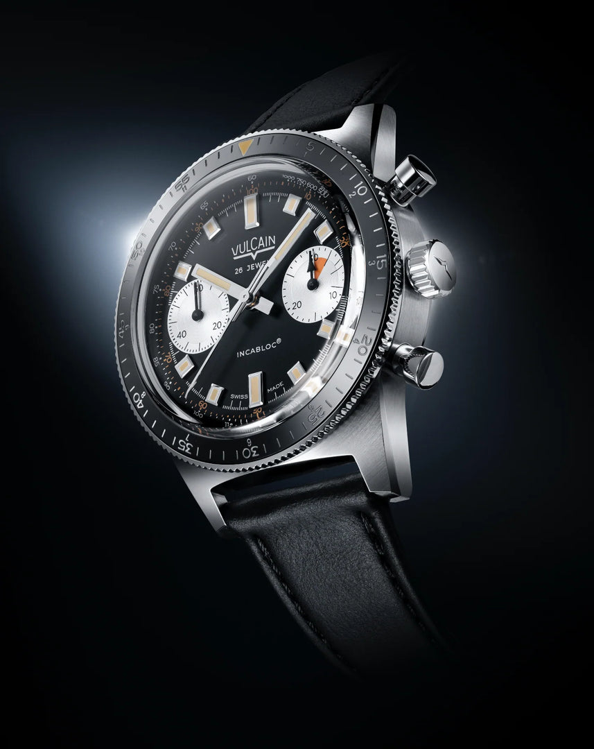Relógio Vulcain 590176A07.BAC201 Skindiver Chronograph Black