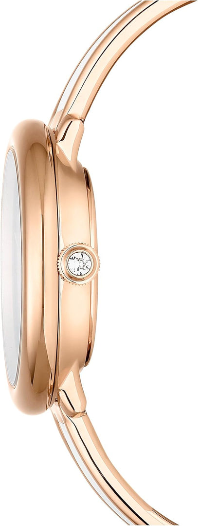 Relógio Feminino Swarovski Crystalline Lustre Leather Strap Band 5689324