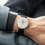 Carregue a imagem no visualizador da Galeria, Relógio NOMOS Glashütte Metro 37mm - White Silver-Plated 1101