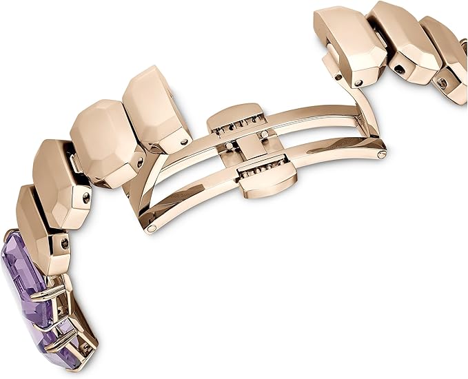 Relógio Feminino Swarovski Watch Octagon Cut Bracelet Purple 5722364