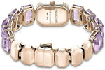 Carregue a imagem no visualizador da Galeria, Relógio Feminino Swarovski Watch Octagon Cut Bracelet Purple 5722364