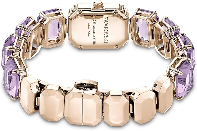 Relógio Feminino Swarovski Watch Octagon Cut Bracelet Purple 5722364