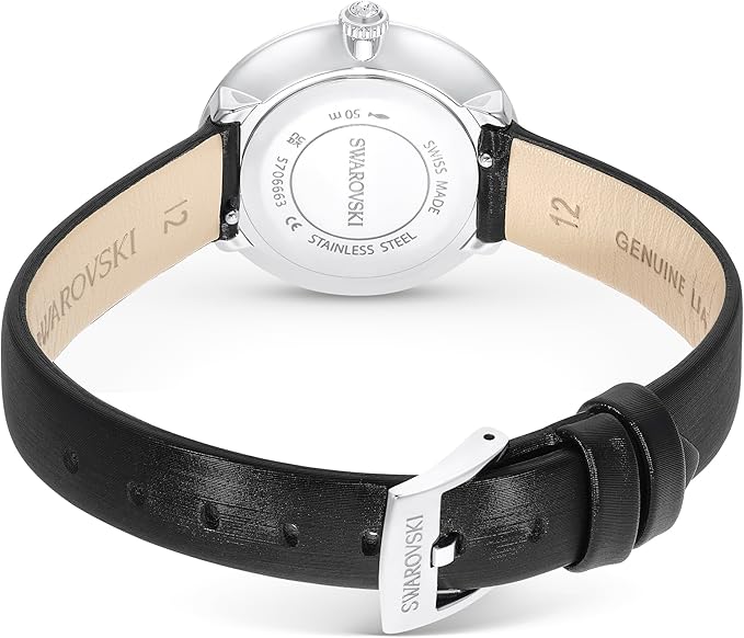 Relógio Feminino Swarovski Matrix Tennis Leather Strap Watch 5706663