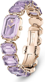 Carregue a imagem no visualizador da Galeria, Relógio Feminino Swarovski Watch Octagon Cut Bracelet Purple 5722364