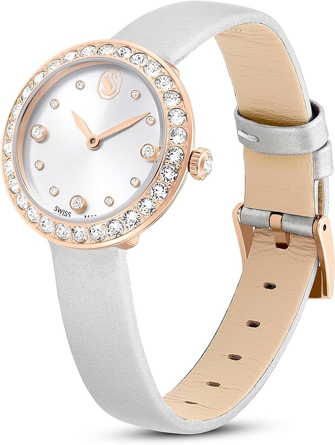 Relógio Feminino Swarovski Matrix Tennis Leather Strap Watch 5710105