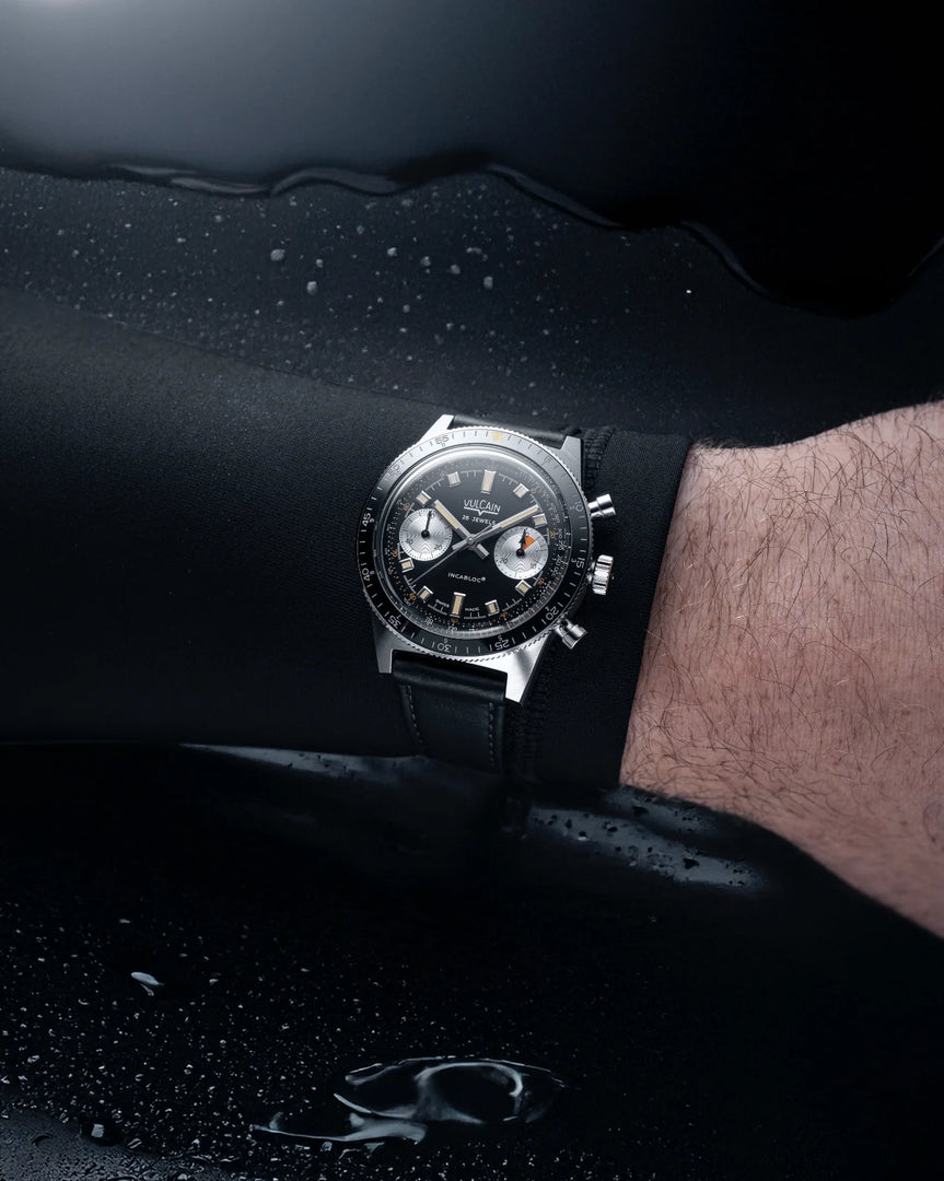 Relógio Vulcain 590176A07.BAC201 Skindiver Chronograph Black