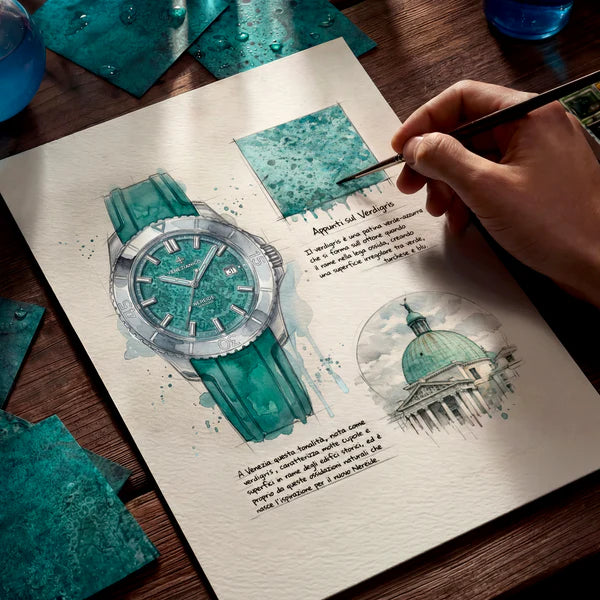 Relógio Venezianico Nereide Verdigris - 4521549