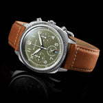 Carregue a imagem no visualizador da Galeria, Relógio Bulova 96B482 Military VWI Special Edition Olive Green Chronograph