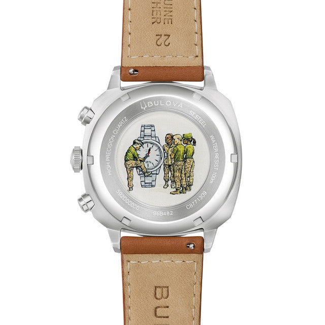 Relógio Bulova 96B482 Military VWI Special Edition Olive Green Chronograph