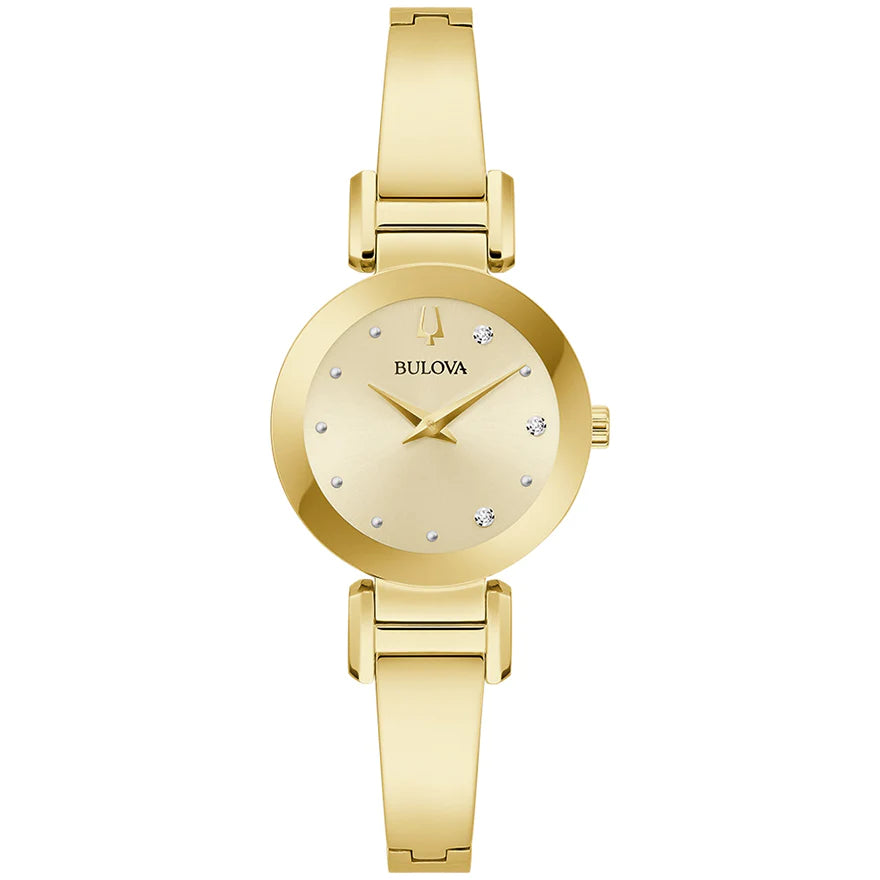 Relógio Feminino Bulova Marc Anthony Collection Champagne 97P164