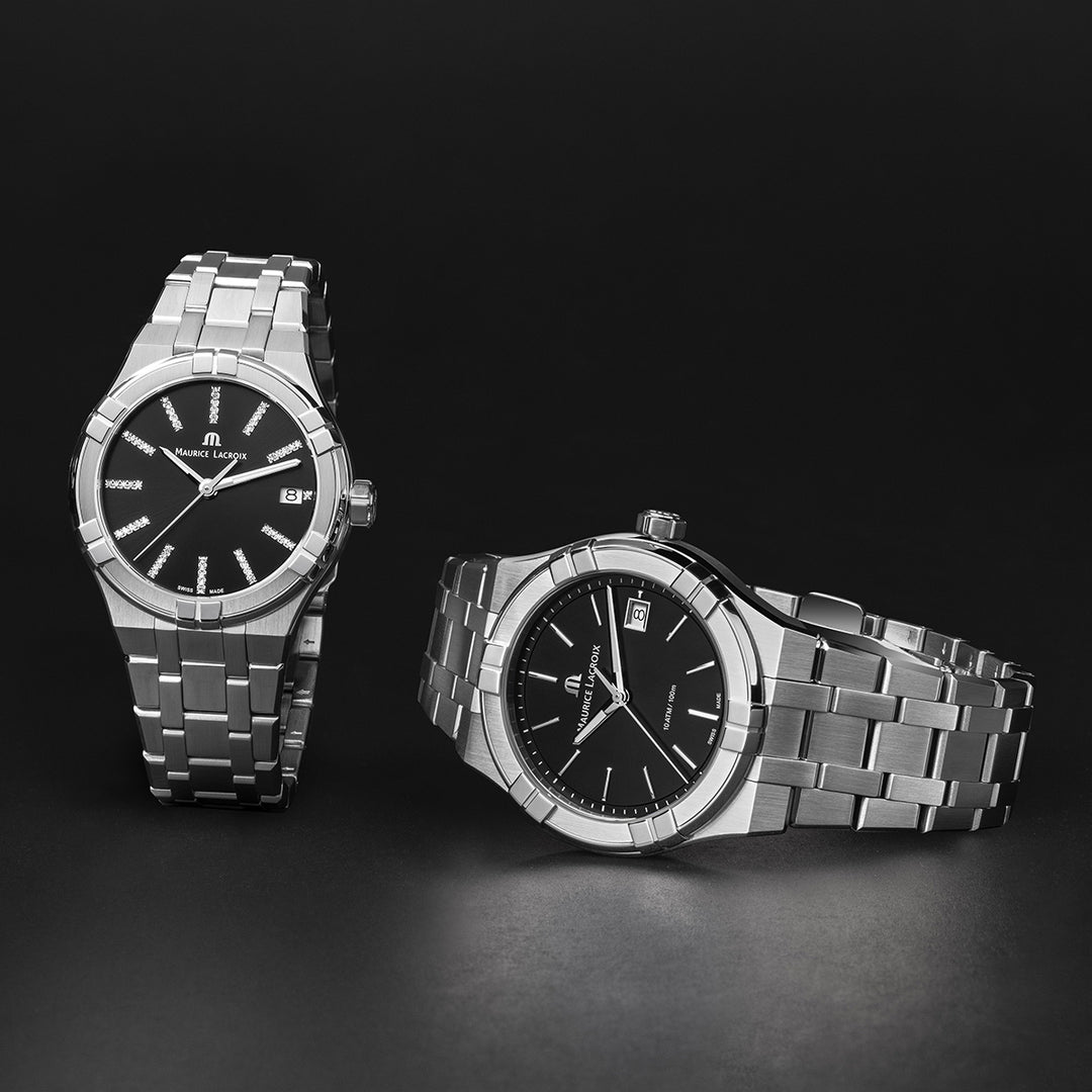 Relógio Maurice Lacroix AIKON QUARTZO DATE 35MM AI1106-SS002-350-1