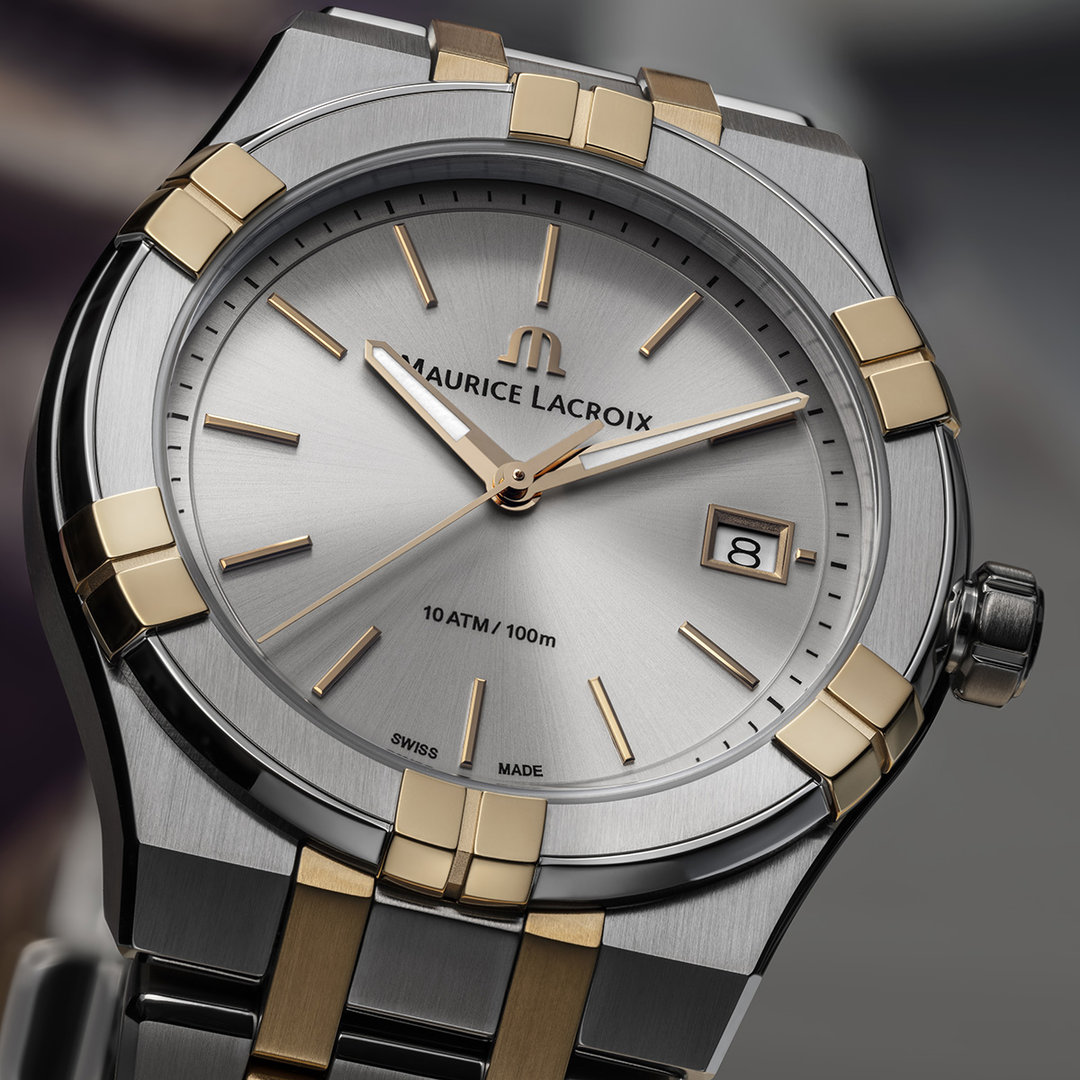 Relógio Maurice Lacroix AIKON QUARTZO DATE 40MM AI1108-PVP02-130-1
