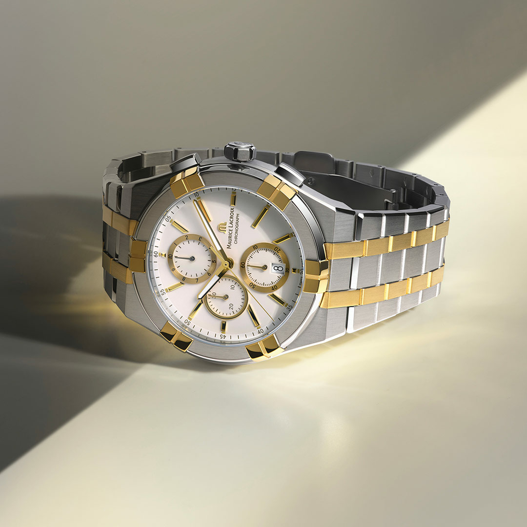 Relógio Maurice Lacroix AIKON QUARTZO CHRONOGRAPH DUOTONE AI1118-PVY03-130-1