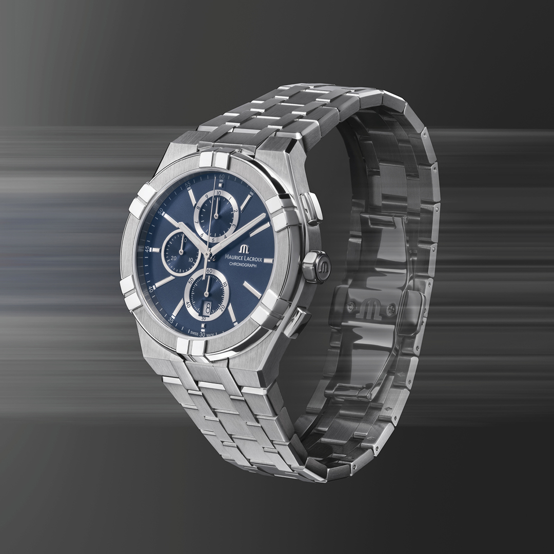 Relógio Maurice Lacroix AIKON QUARTZO CHRONOGRAPH AI1118-SS002-430-1