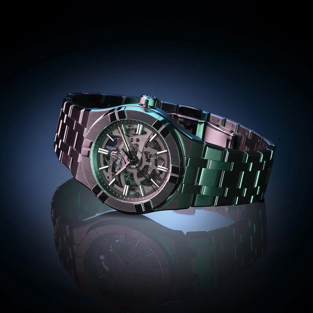 Relógio Maurice Lacroix AI6007-SS002-030-1 AIKON AUTOMATIC SKELETON