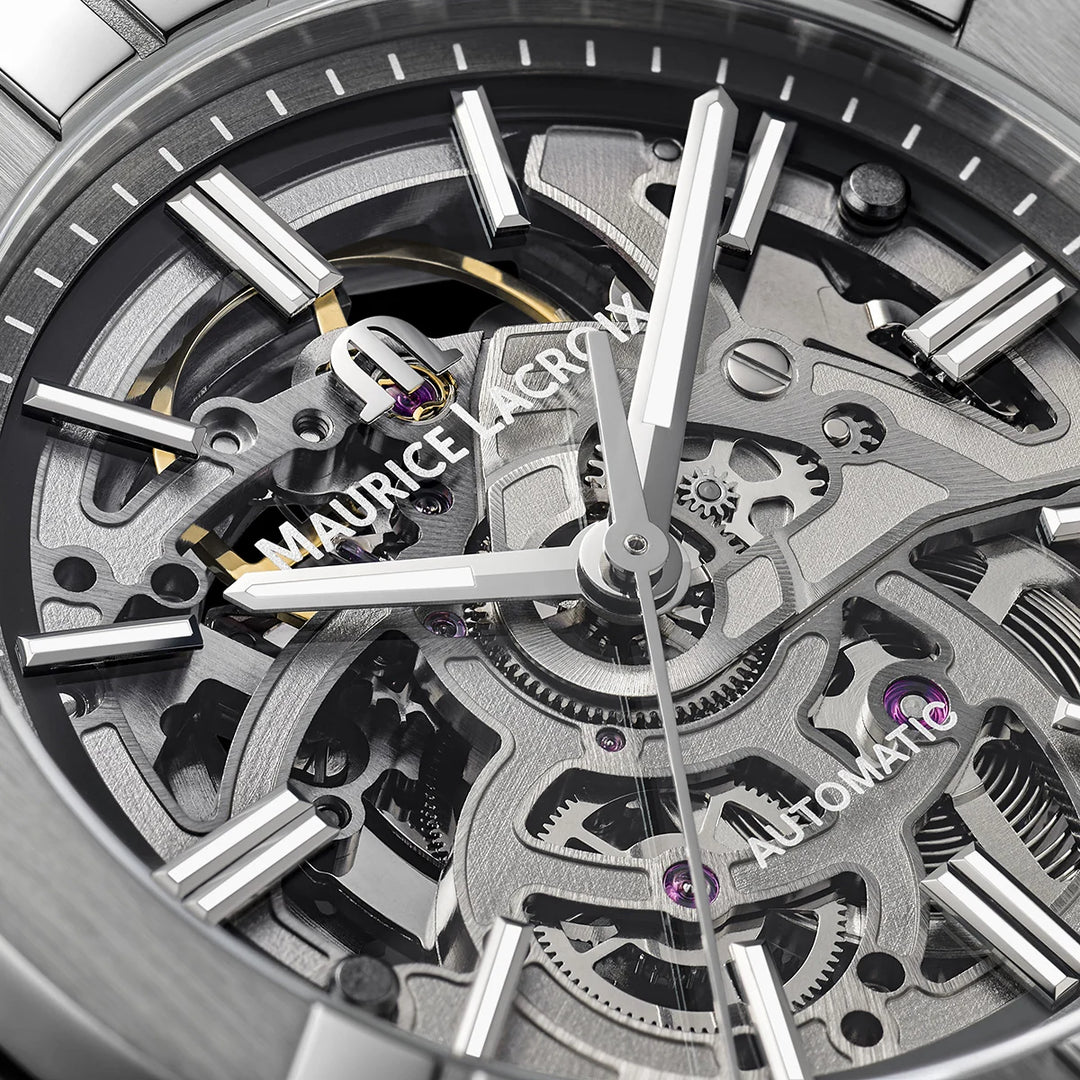 Relógio Maurice Lacroix AI6007-SS002-030-1 AIKON AUTOMATIC SKELETON