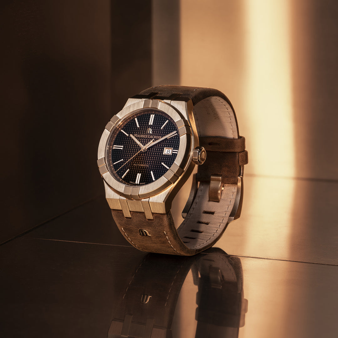 Relógio Maurice Lacroix AIKON AUTOMÁTICO BRONZE AI6008-BRZ01-730-3