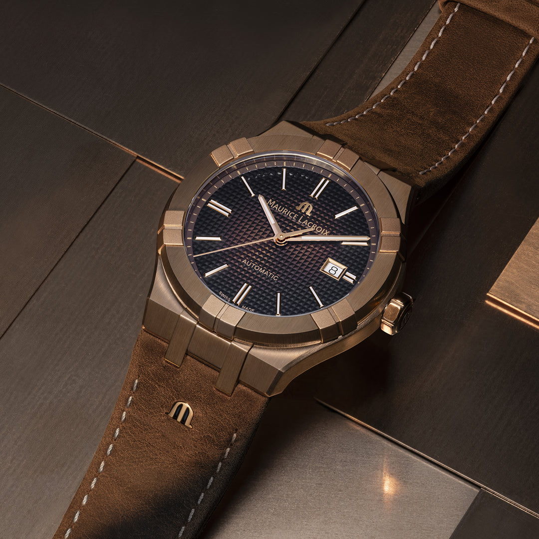 Relógio Maurice Lacroix AIKON AUTOMÁTICO BRONZE AI6008-BRZ01-730-3