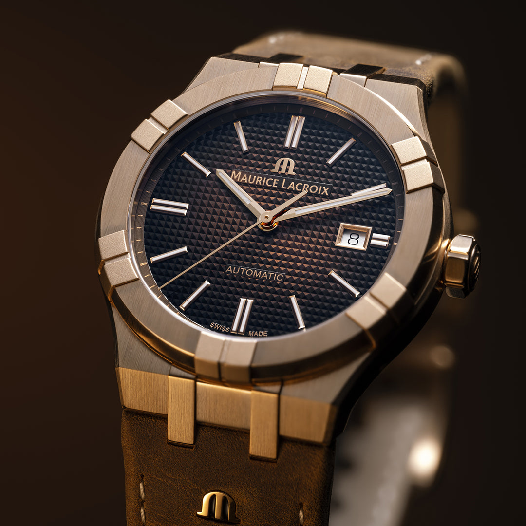 Relógio Maurice Lacroix AIKON AUTOMÁTICO BRONZE AI6008-BRZ01-730-3