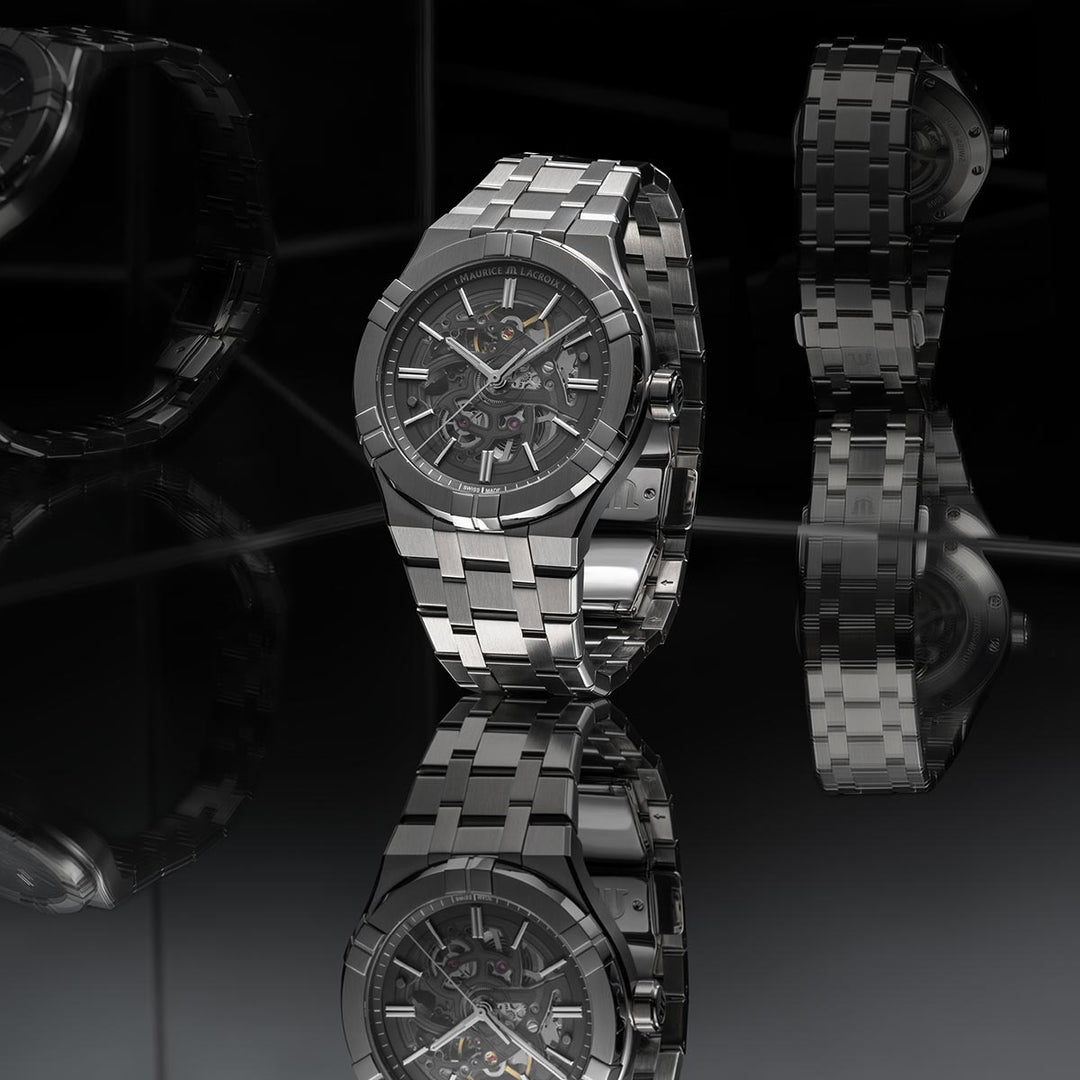 Relógio Maurice Lacroix AIKON AUTOMÁTICO SKELETON AI6008-SS002-030-1