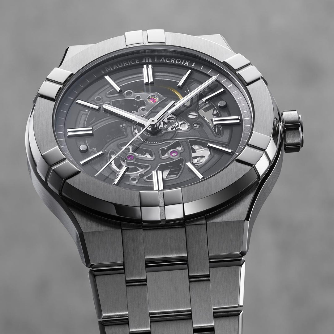 Relógio Maurice Lacroix AIKON AUTOMÁTICO SKELETON AI6008-SS002-030-1